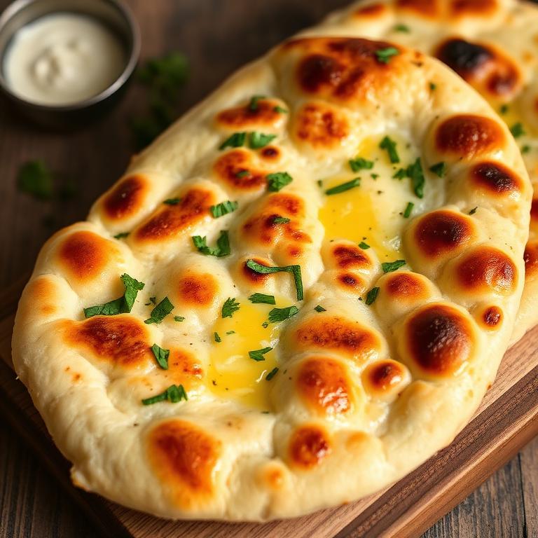 Tandoor-baked naan
